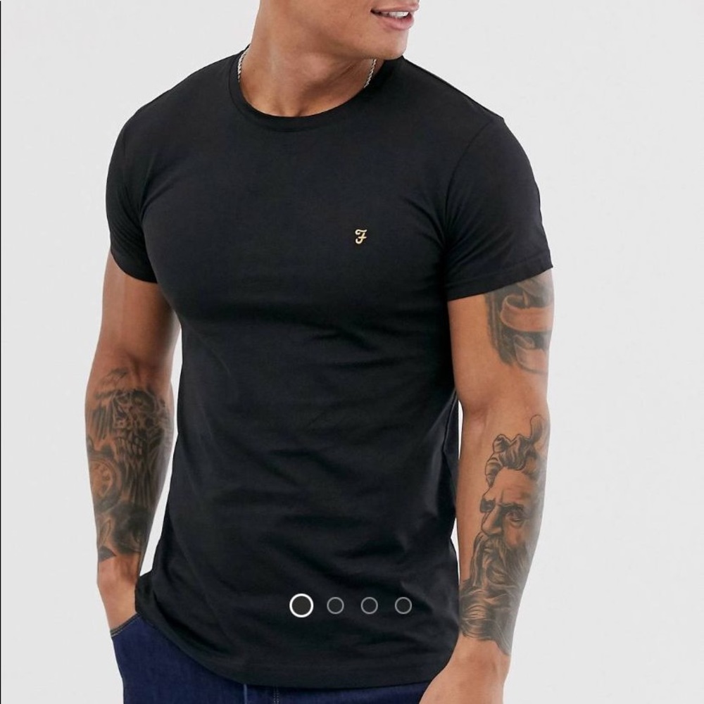 Farah Farris slim fit logo tshirt